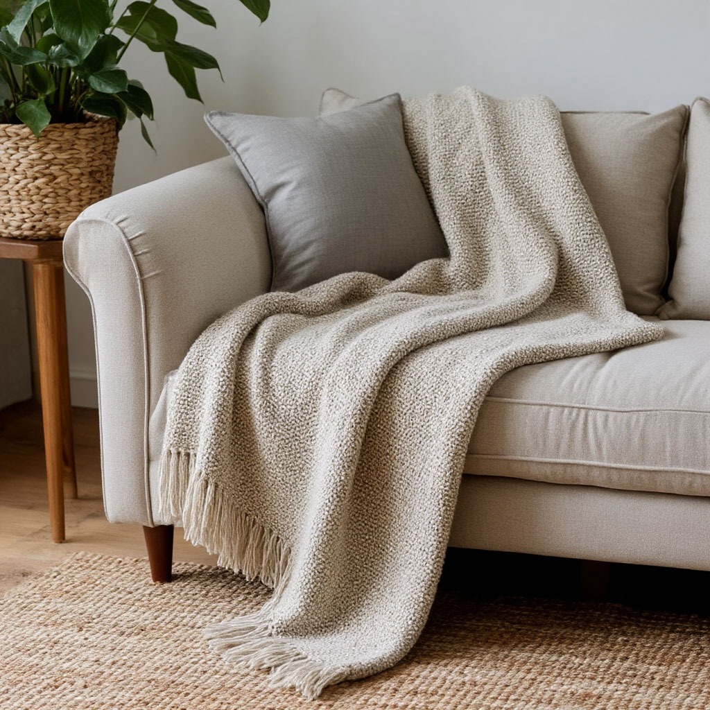 Merino Comfort collection featuring soft wool throws and blankets